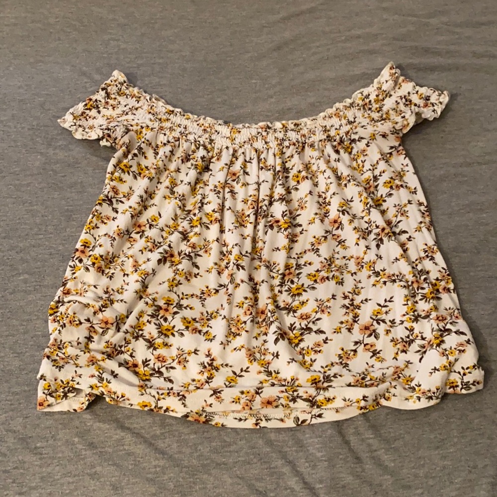 off the shoulder crop top
